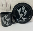 Fiestaware Fiesta Ghosts Luncheon Plate And Java Mug NWT