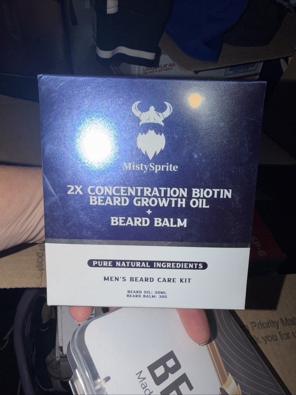 MistySprite 2x Concentrate Biotin Beard Growth Oil And Beard Balm