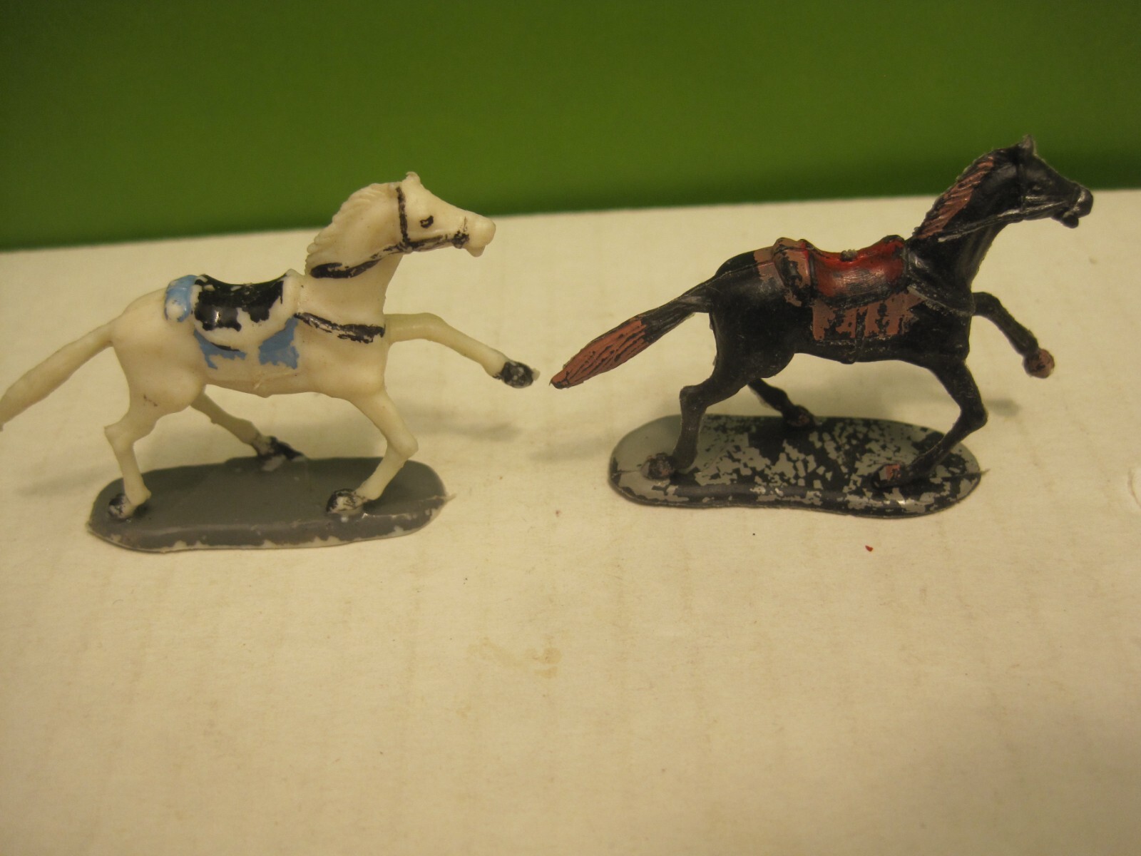 MARX MINIATURE FORT APACHE PLAYSET UNION HORSE 1" HO SCALE PLASTIC TOY