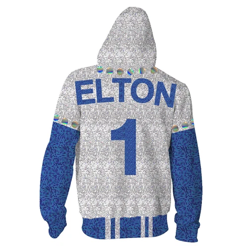 Rocketman Elton John Dodgers Baseball 3D Mantel Cosplay Hoodie Pullover Jacke Herren - Bild 3 von 7