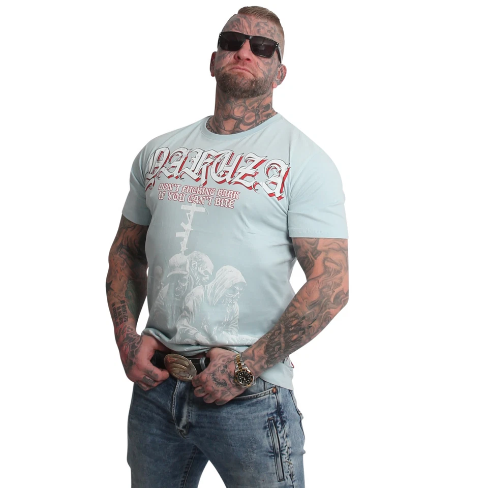 Neues Yakuza Herren Bark Regular T-Shirt - Sterling Blue