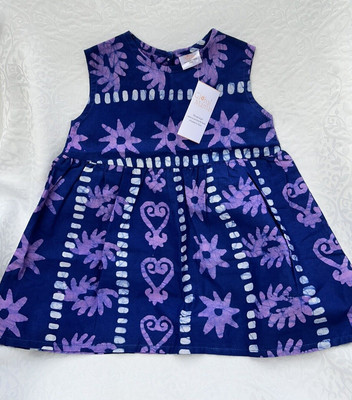 Batik Sundress  Sz 24m Global Mamas Fair Trade Organic Cotton Ghana
