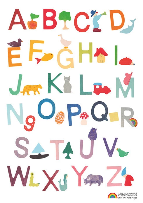 Grimm´s 10673 Großer Regenbogen 12-tlg. Pastell NEU/OVP plus ABC-Poster - Bild 2 von 2