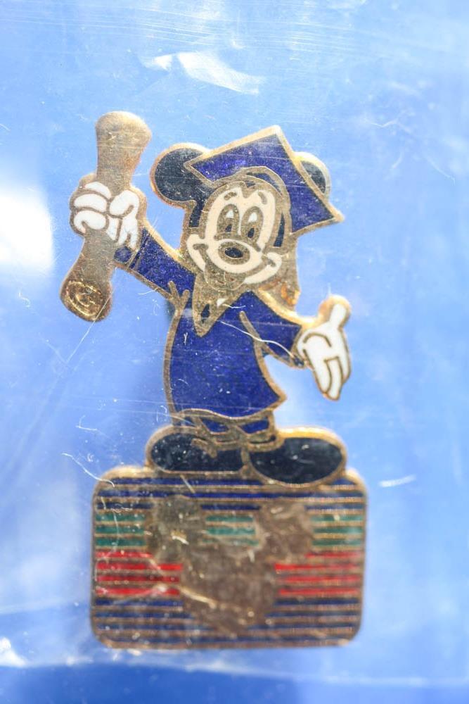 The Disney Channel Rainbow Logo Mickey Mouse Graduation Graduate 1990s Pin