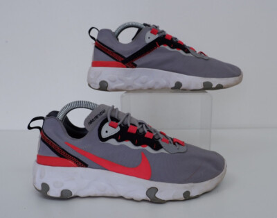 Nike React Herren Sneaker Größe UK 6 EU 40 Grau Sneaker Schuhe sehr guter Zustand