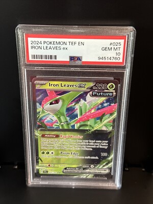2024 Pokémon TEF EN #025/162 Iron Leaves EX PSA 10 | eBay