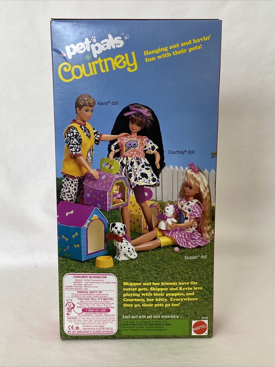 1991年ヴィンテージ BarbieバービーCourtneyネコ猫ペット未開封 【公式