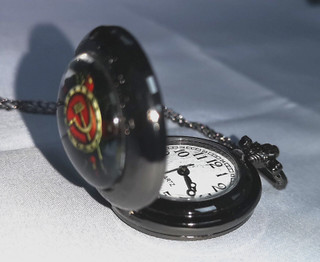 Collar Reloj Bolsillo Negro Antiguo Colgante Primera Guerra Mundial 2026 Vintage Copa Antiguo