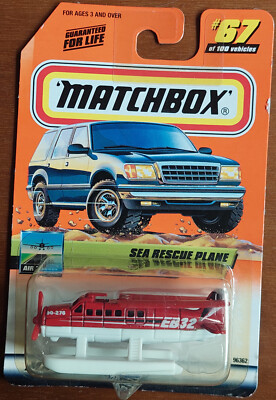     Matchbox 1999  No. 67 1999 Sea Rescue Plane 67v100  = Neu & OVP     K-1+2