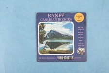 VINTAGE VIEW-MASTER 3D REEL PACKET BANFF CANADIAN ROCKIES WORLD TRAVEL COMPLETE