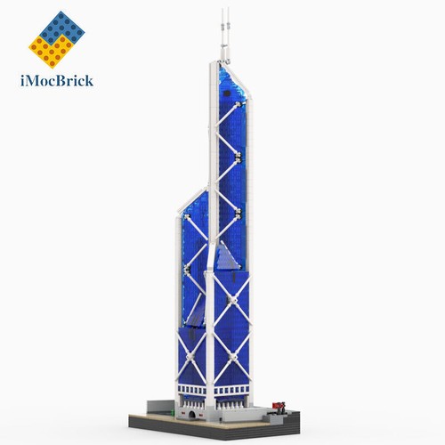 Grattacielo MOC-40497 Set di Blocchi da Costruzione, 3093pz Scala 1:650 Architettura Giocattolo - Foto 2 di 8