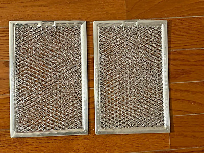 Qty 2 Grease Filters WB02X35491 for GE JVM3160EF8ES Microwave 7-5/8''x5-1/8''