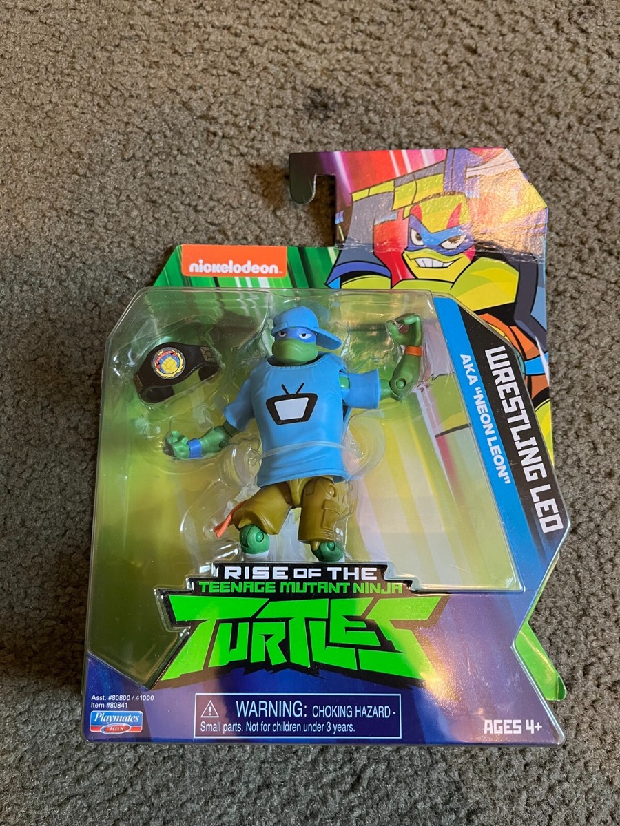 ✅ Rise Of The Teenage Mutant Ninja Turtles Wrestling Leo Action Figure RARE  ✅
