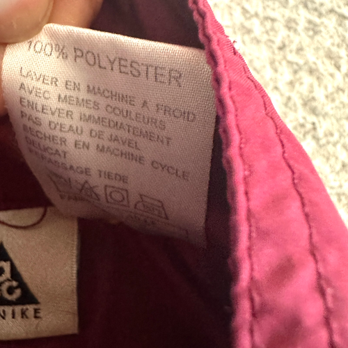 Y2K Vintage Nike ACG Windbreaker Jacket Mens Large Burgundy 90s - Picture 7 of 17
