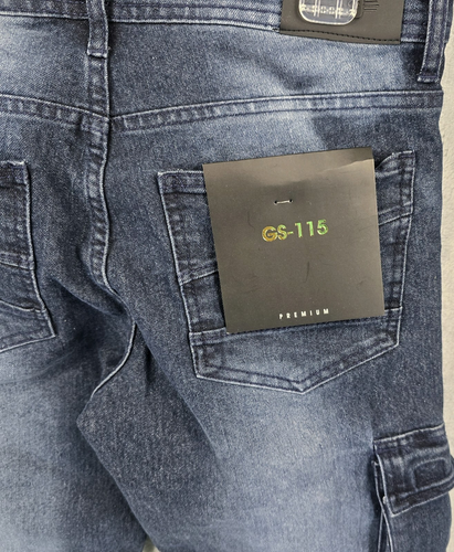 GS-115 Woman Premium Denim Capri Cargo Stretch Jean Size 12 - Picture 5 of 12