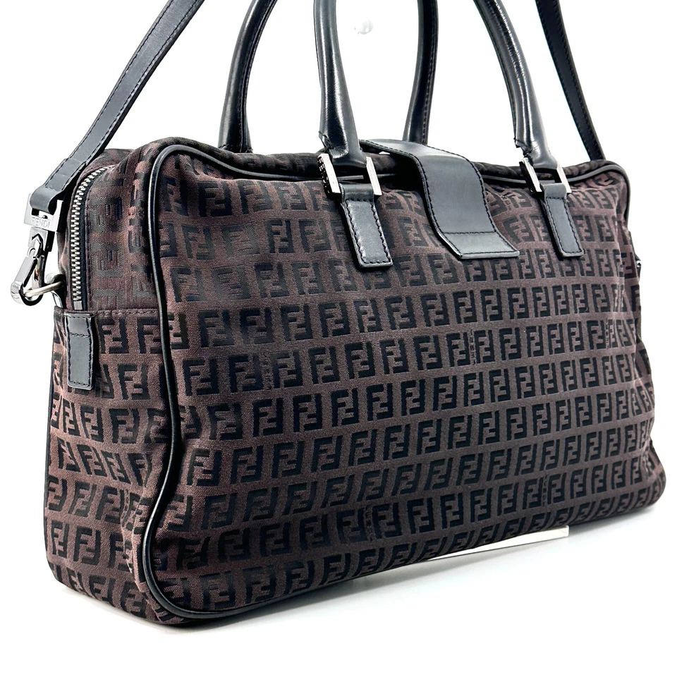 Auténtico bolso de hombro Fendi Mamma Baguette 2 vías Cavas marrón calabacín 254T0243 Foto 4 de 4