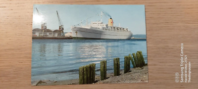 Postkarte Passagierschiff Empress of Britain Trondheim ungel_