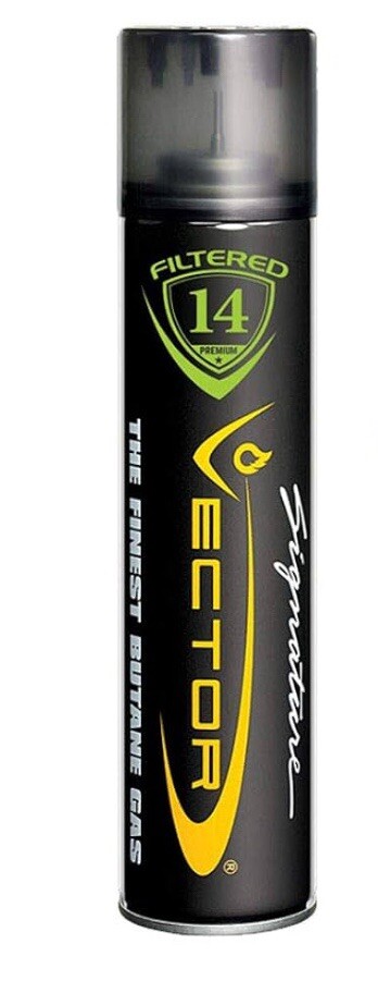 1 Can Vector 14x Filtered Premium Refined Fuel Butane Gas Refill 320mL Can