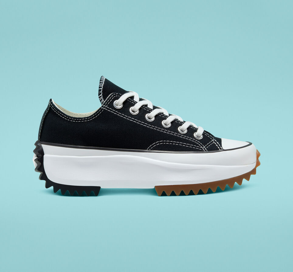 NEW Converse Chuck Taylor Run Star Hike Platform Black White