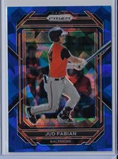 2023 Panini Prizm - Jud Fabian #165 Blue Ice Prizm (RC)