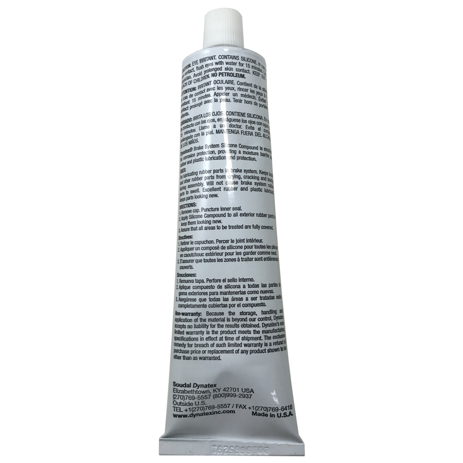 6 Pack Dynatex Brake System Silicone Lubricant Compound 5.3 Oz. Boxed