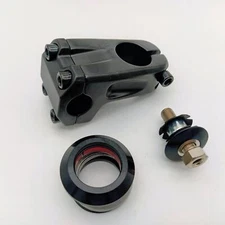 bikinGreen BMX Bike Stem Set With Top Cap - Hollow Bolt And 1-1/8" Headset