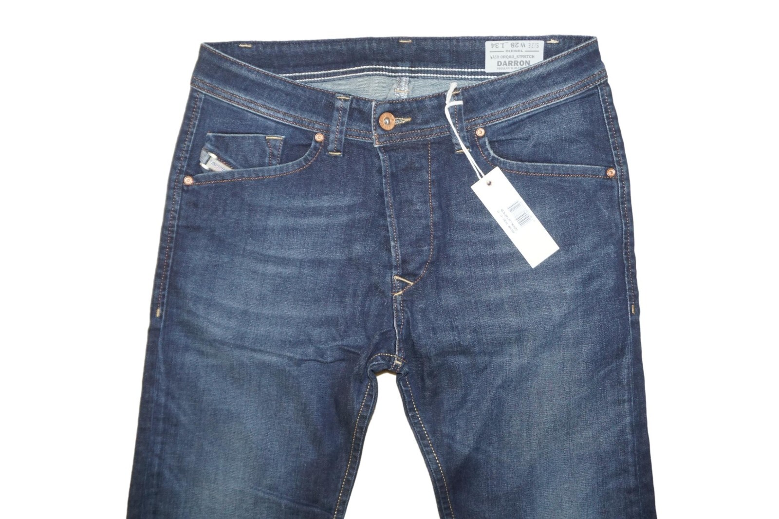 DIESEL DARRON 0RQ60 REGULAR SLIM TAPERED JEANS W28 L34 100% AUTHENTIC