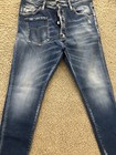 Dsquared2 Men’s Stonewashed Tapered Slim- Cut Jeans, Size 50, Blue — photo 4