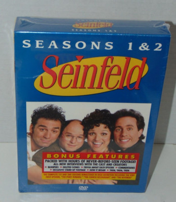 Seinfeld Season 1  and 2 (DVD, 2004, 4 Disc Box Set) Brand New Sealed Sitcom