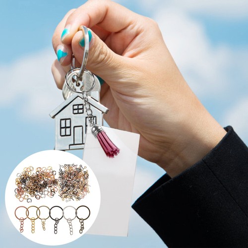 450 Pcs Key Ring Ornaments vente Chain Craft Keychain Making Supplies Kit
