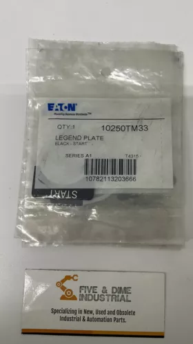 Eaton 10250TM33 Pkg of 5  Start Legend Plate