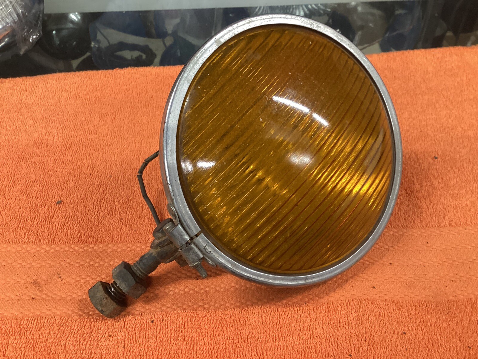 Original Vintage CATS EYE Fog Lamp Light GLASS LENS OLD Car Auto Truck