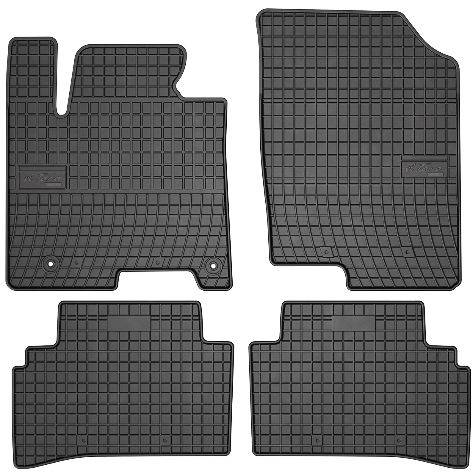 Tapis de sol Frogum El Toro haut de gamme en caoutchouc noir pour Hyundai Tucson IV