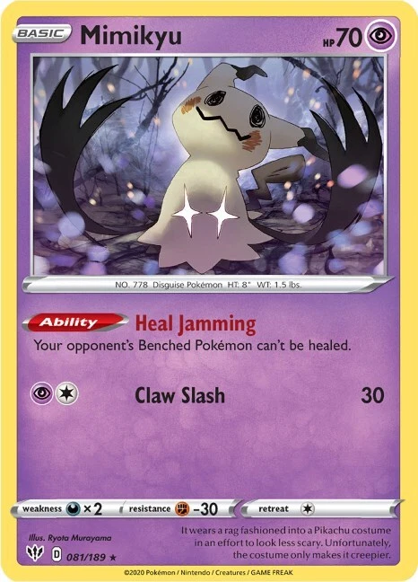 Mimikyu 081/189 Swsh03: Darkness Ablaze