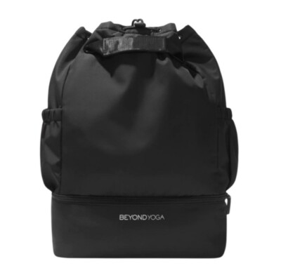 NWT Beyond Yoga Convertible Gym Bag Backpack Black Personal Item  Size