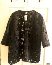 H&m Trend Black Lace Kimono Jacket | Size S