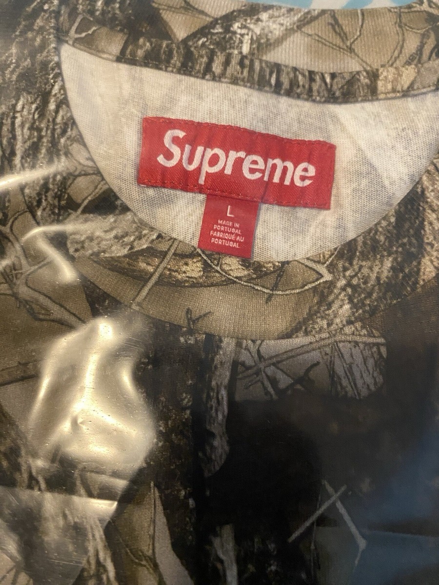 Supreme Small Box Logo Tee FW24 TrueTimber HTC Fall Camo Size