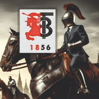 HECHO A MANO BURBERRY patch parche bordado brode toppa 7 x 8.5 cm (compatible product)