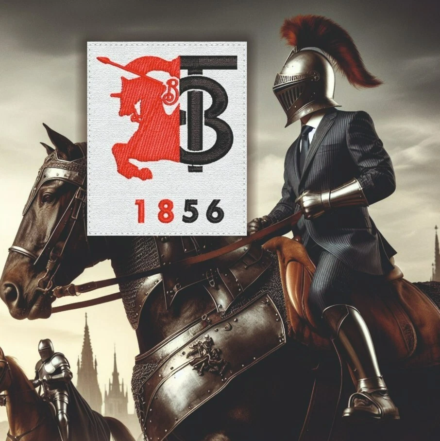 HECHO A MANO BURBERRY patch parche bordado brode toppa 7 x 8.5 cm (compatible product)