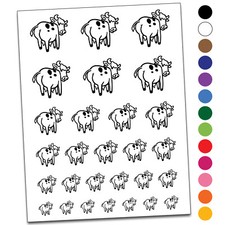 Cheeky Cow Butt Temporary Tattoo Water Resistant Set