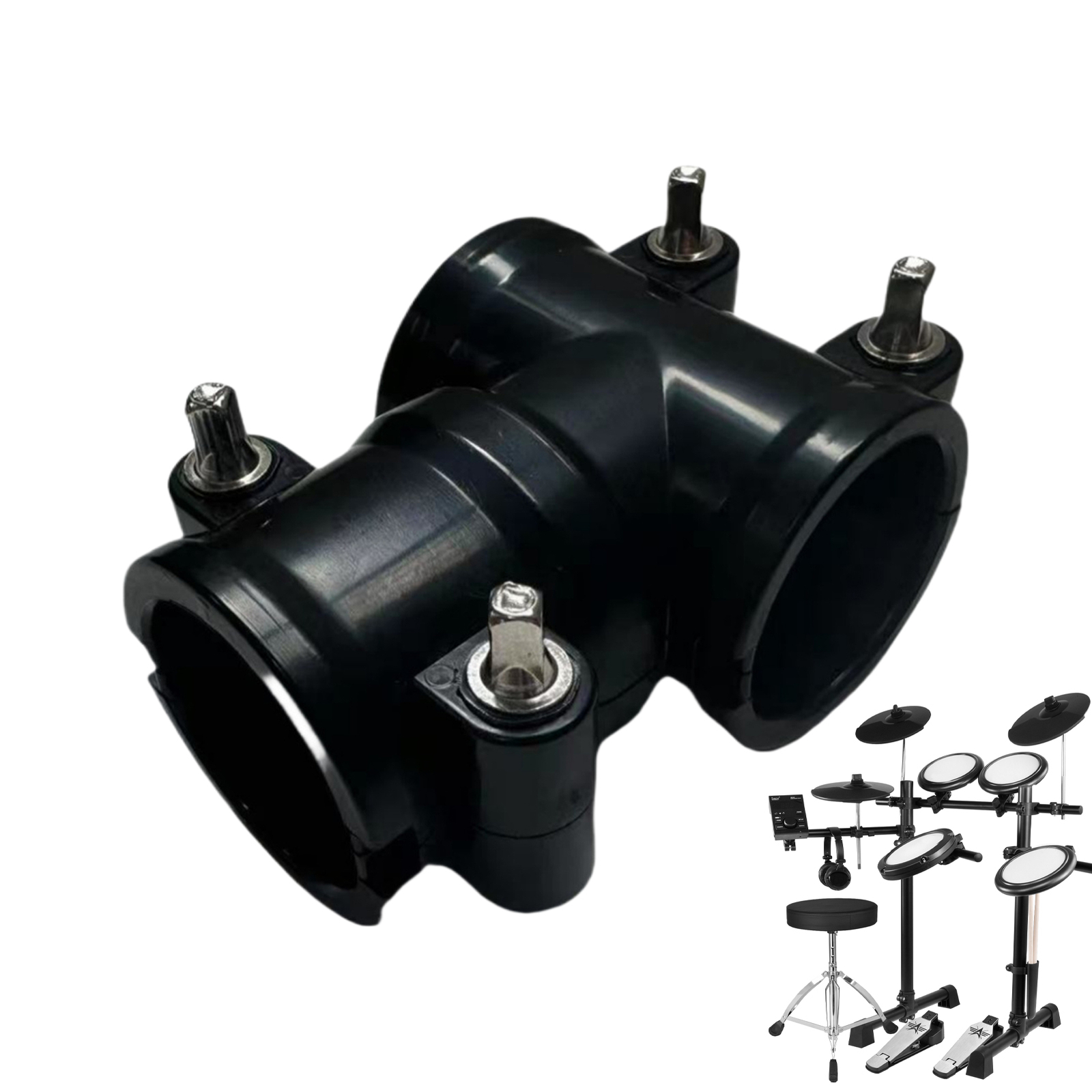 2Pcs Electronic Drum Clamp Clip Bracket Kit Drum Rack Clamp For Drum Accessories