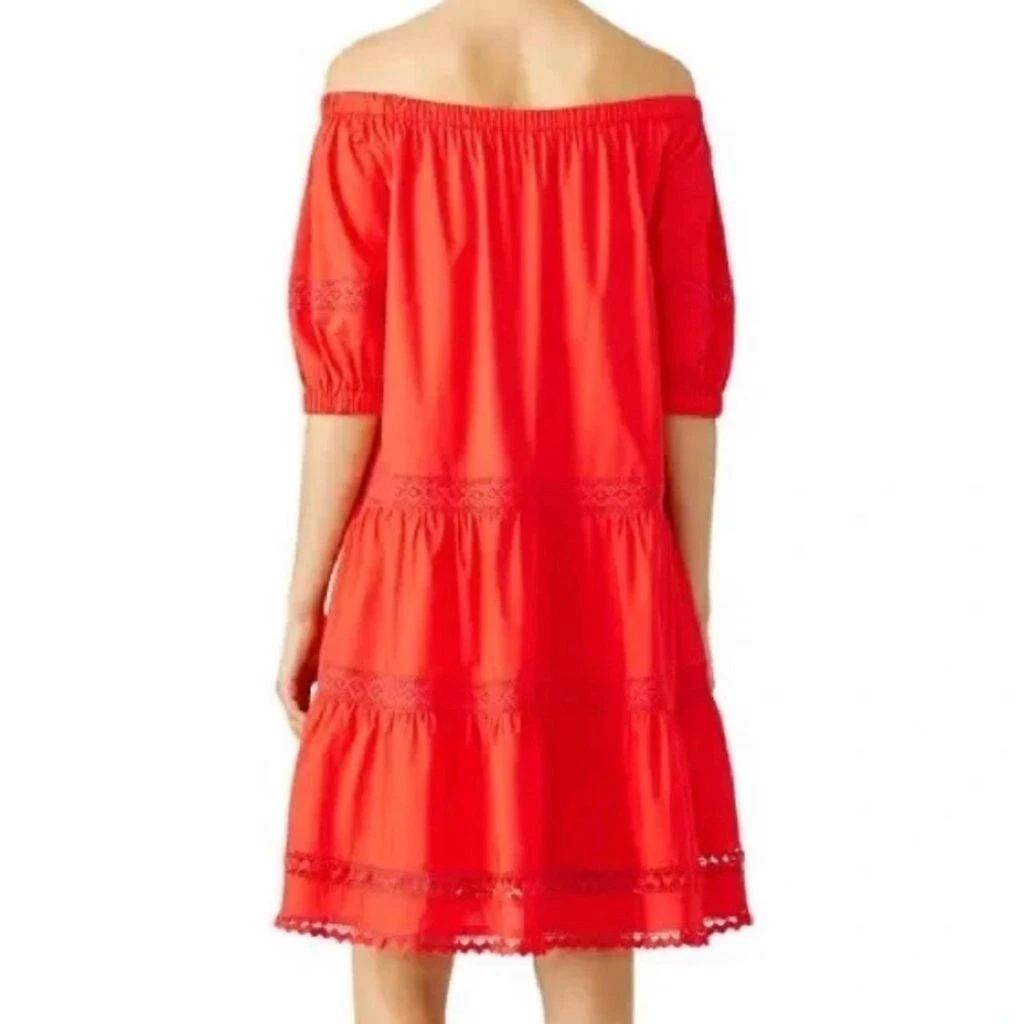 Abito rosso Kate Spade Broome Street cotone con spalline