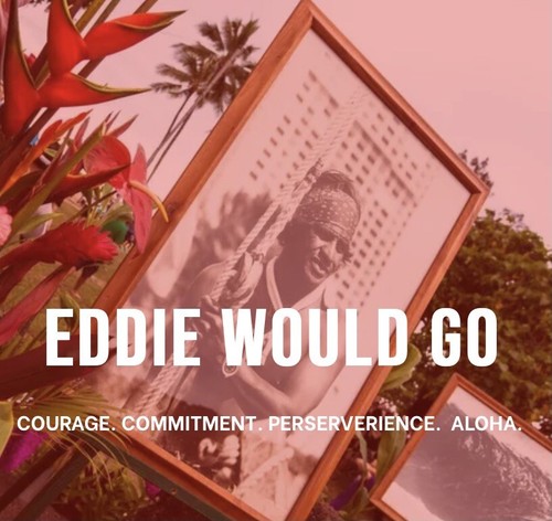 Eddie Would Go STICKER Big Wave Invitational Hawaii 2010 Quiksilver Surf Sticker - Picture 6 of 7