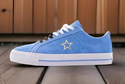 NEW Wmn's (CHOOSE SZ) CONVERSE One Star Pro Suede ''CAROLINA BLUE''  GOLD  A06647C
