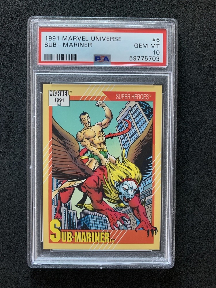 1991 Impel Marvel Universe Sub-Mariner 6 PSA 10 Gem Mint Black Panther MCU Namor Comic Card