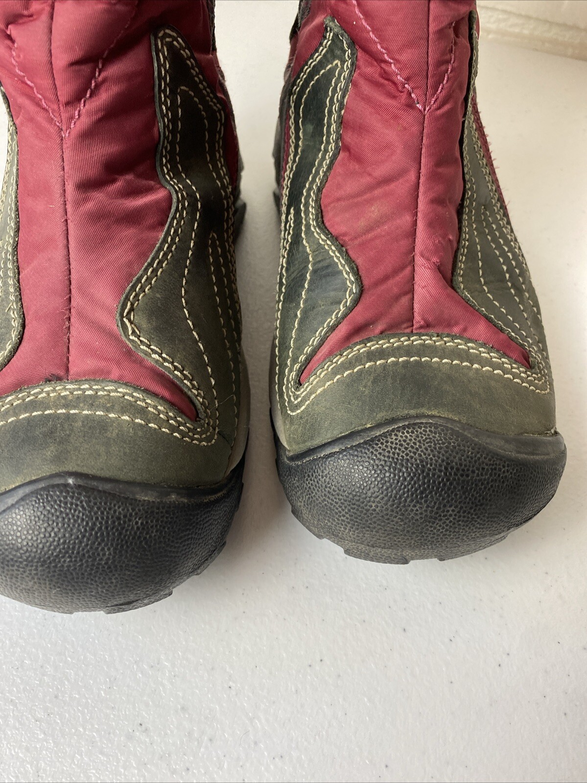 Stivali da neve Keen donna taglia 6 isolati bordeaux grigio