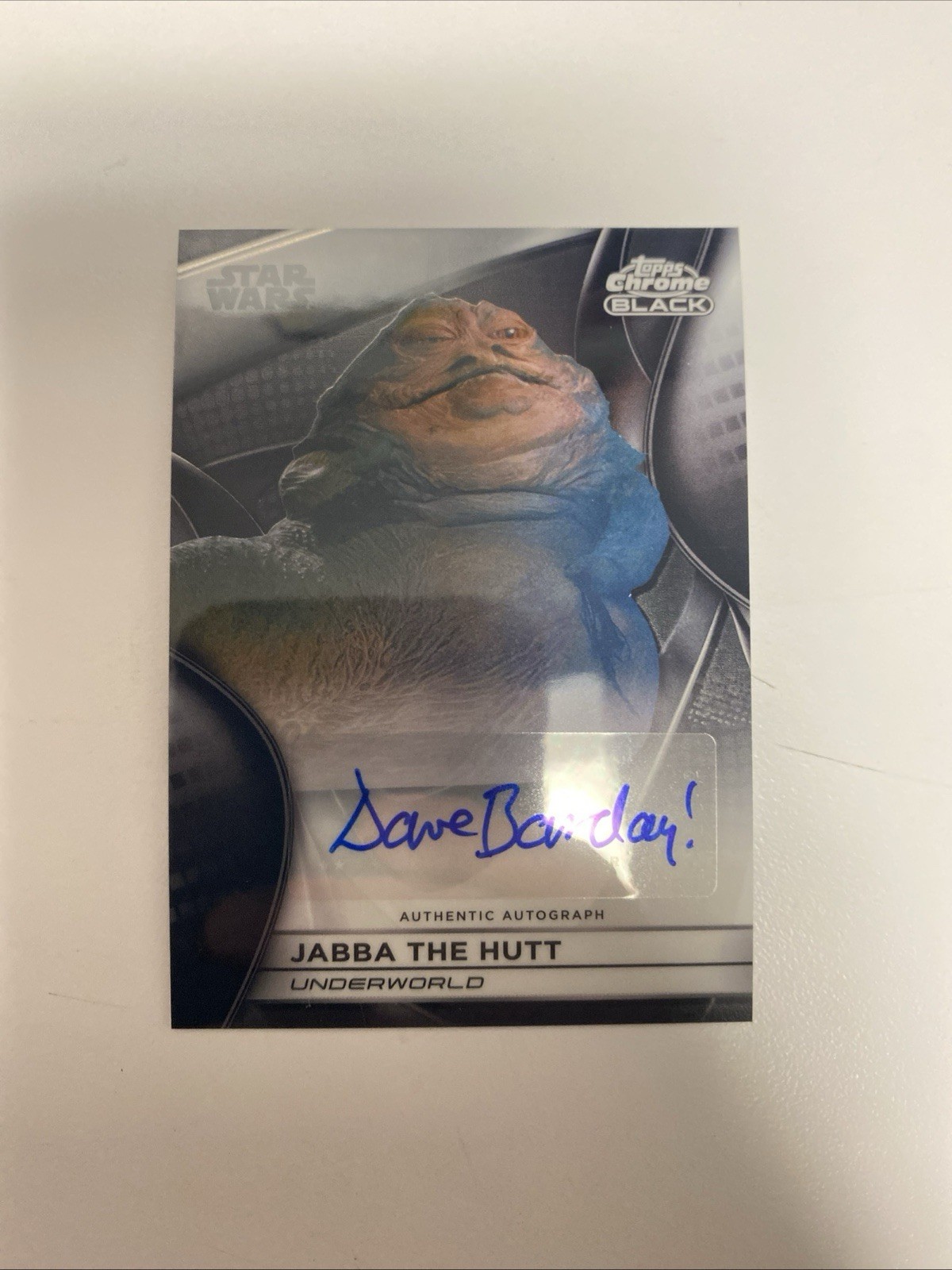 Topps Star Wars Chrome Black 2021 Underworld CB-DB Jabba the Hutt Auto