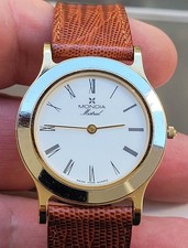 Cuarzo Mondia Zenith Mistral chapado en oro para hombre 34 mm