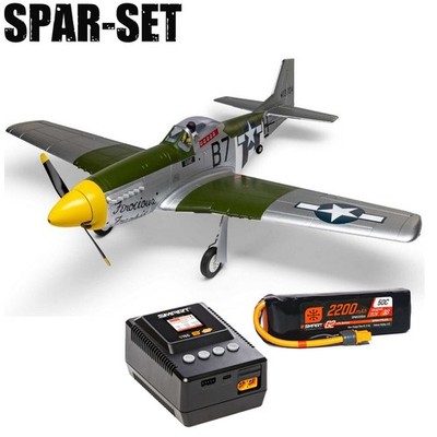 E-flite EFL02650 P-51D Mustang 1.0m BNF Basic with AS3X Powerstage 3S Air Bundle