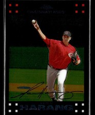2007 Topps Chrome #203 Aaron Harang Card Cincinnati Reds